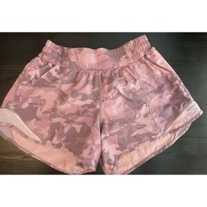 Lululemon Hotty Hot Shorts Sz 4 Womens Incognito Camo Lined Gym Running